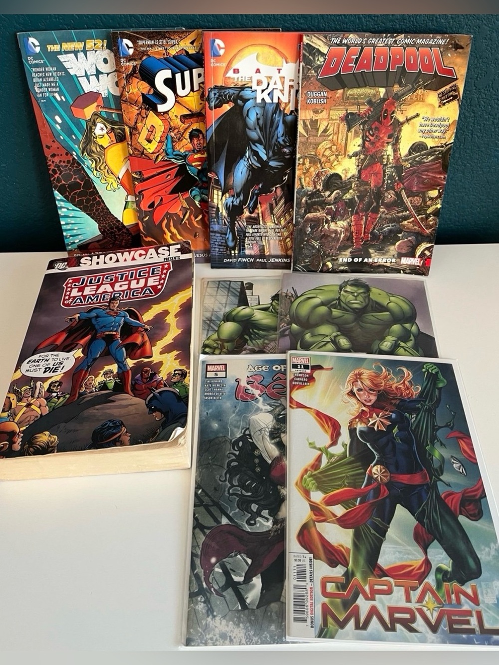 Marvel & DC Comics WonderWomen Superman Batman Hulk Dead-pool Justice League